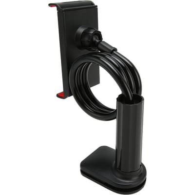 Support de pince pour téléphone portable avec bras flexible col de cygne rotation réglable à 360 degrés pince pour téléphone black