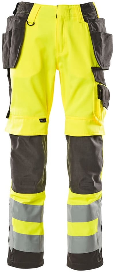 Mascot Safe Supreme Broek met spijkerzakken 15531-860 - hi-vis geel/donkerantraciet - C46 - 76