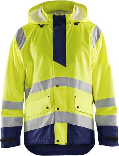 Blaklader Regenjas High Vis LEVEL 1 4323-2000 - High Vis Geel/Marineblauw - 4XL