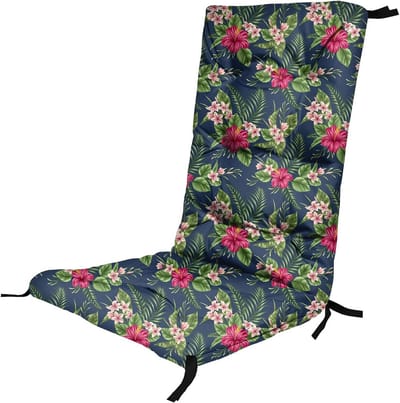 Hoge Rugkussens voor Stoelen 130 x 50 x 10 cm Tuinstoel Zitkussen Outdoor Pallet Bench Kussen Bekleding Kussen Matras Kleur Palm Dark [146]
