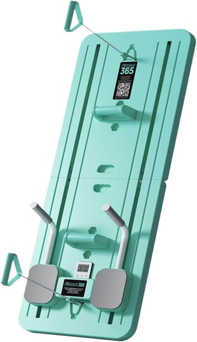 Pilates Trainingsbord - Buikwiel Fitness - Core Training - Multifunctioneel Ontwerp - 106 x 41 cm - Groente