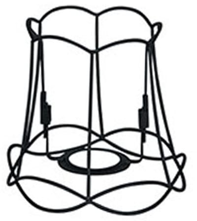 QAZQA granny frame - Retro Lampenkap - Ø 150 mm - Zwart -