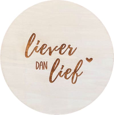 Muurcirkel binnen | muurcirkel kinderkamer | houten muurcirkel | 25 cm | Liever dan lief