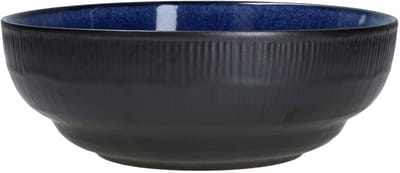 Set van 6 kommen Reactief Glazuur marineblauw- Athene