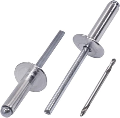 Grote Flens Aluminium Blindklinknagels 150 stuks 4.8 x 24 mm met Stalen Doorn