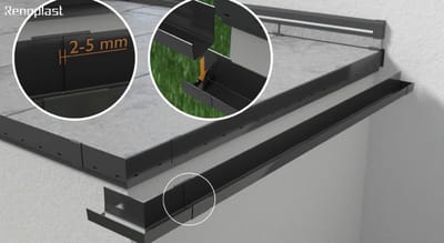 Goot Connector - Afvoer Trechter - Regenwater Afvoeren - Aluminium Constructie - 45 x 45 mm - Bruin