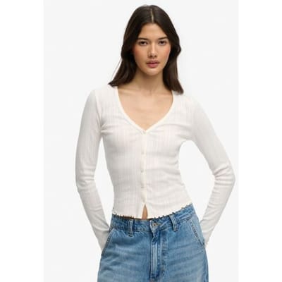 Dames pointelle cardigan Superdry Athletic Essentials