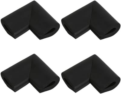Veiligheid Schuimhoekjes - Meubelbeschermers - Kindveilige Omgeving - U-Type Ontwerp - 4 Stuks - Zwart