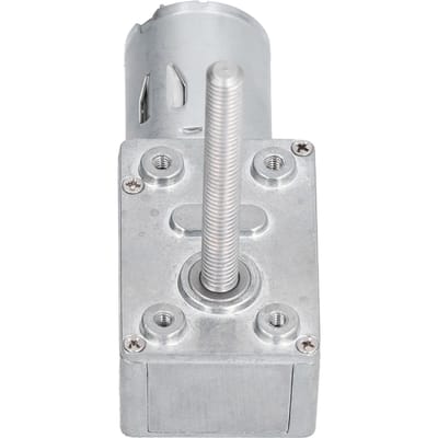 Moteur à Engrenages Réduction de Vitesse Vis Sans Fin Auto-bloquant Filetage M6 Longueur d'Arbre 50mm JGY‑370DC12V 10RPM
