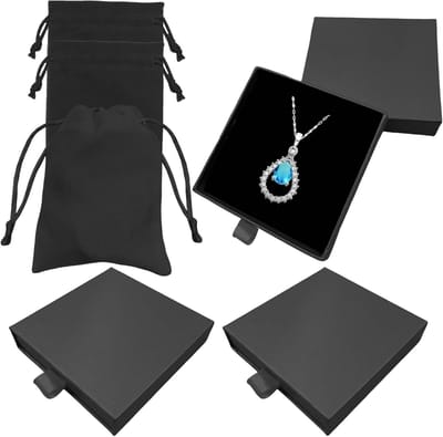 Elegante set van 3 kleine geschenkdozen met fluwelen zakje voor armbanden - Perfect voor sieraden en cadeaus