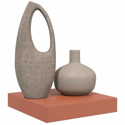 vidaXL - Wandplank - Muurmontage - Rood - 23 - x - 23,5 - x - 3,8 - cm - Bewerkt - hout