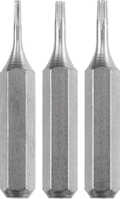 KWB schroefbit Star 0.8, 1.2 en 2.0 - Industrial steel - Lengte 25 mm - Micro schacht - 128840 - 3 stuks