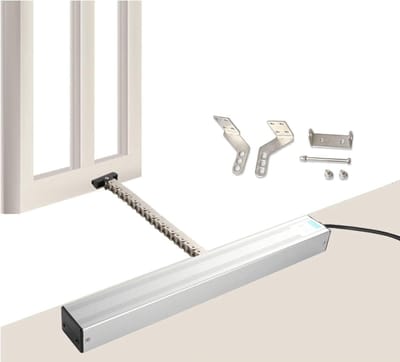 Automatische Raamopener - Elektrische Kettingaandrijving - Ventilatie Regelen - Ingebouwde Overbelastingsbeveiliging - 300-700mm Slag - Zilver