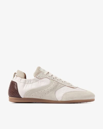 VIA VAI June Haylee Sneakers Dames - Leer,Su�de,Textiel - Beige