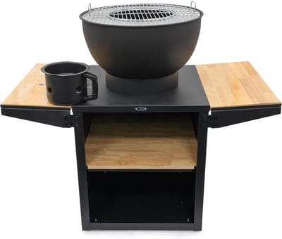 Buitenkeuken - Grilltafel - Buiten koken - Met plancha - 120 x 60 cm - Zwart