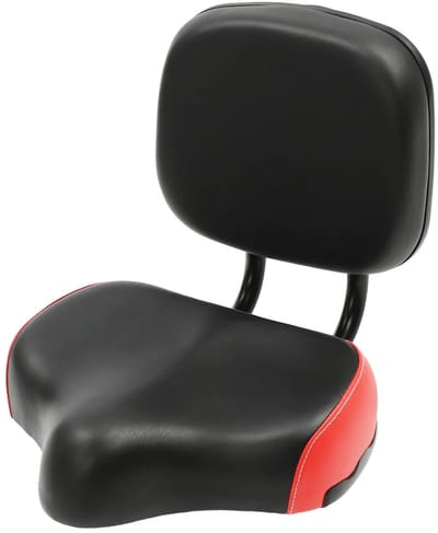Cellista Driewielerstoel Verstelbaar - Fietszadel met Rugleuning - Comfort Zadel Zitkussen - Extra Breed - 100kg Draagvermogen