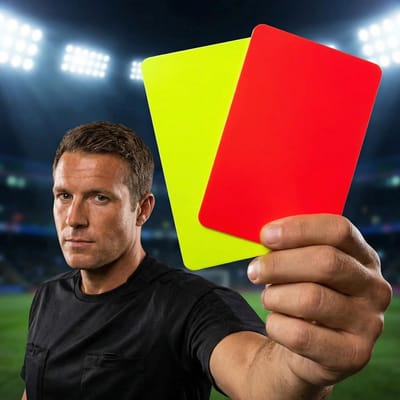 Voetbal Scheidsrechterskaarten Set - Rood-Geel Combinatie - Duurzaam PVC - Ideaal voor Trainers - ShopVlot