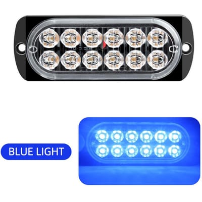 Autowaarschuwingslicht Autoverlichtingsmontage Autovrachtwagen Noodverlichting Zijlamp 12 LED Auto-styling Signaallamp LED Waarschuwingslicht