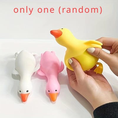 Grappige Schattige Rekbare Zachte Eend Squishy Speeltjes Knijp Stressverlichtende Speeltjes Squishy Fidget Speeltjes Feestartikelen Kinder Verjaardagscadeau yellow