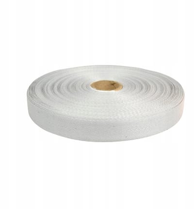 Ariadna Visgraat Band 30mm Katoen/Polyester 50m Grijs
