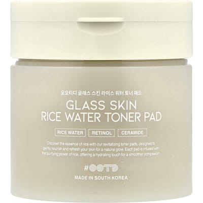 OOTD, Disques Toniques à l'Eau de Riz Glass Skin, 70 Pièces
