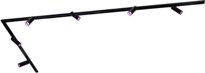 Ledvion - Smart LED Railverlichting 3M + 6 Railspots (4.9W - RGB - Zwart - Dimbaar) - 1-Fase