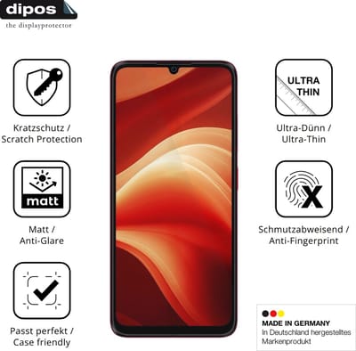 dipos – 4x Matte Beschermfolie geschikt voor Aiplus AI+ Nova 2 5G | Krasbestendige & antireflecterende Screenprotector Ultra-Thin