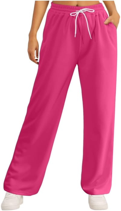 Dailygoods- Joggingbroek Fleece Gevoerd - Brede Rechte Pijpen - Hoge Taille - Joggers - Workout - Met Zakken - Yogabroek