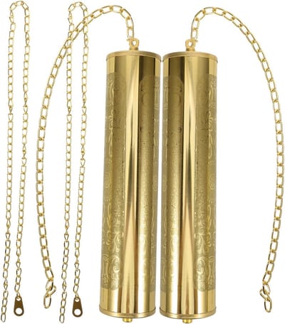 Set van ijzeren pendulegewichten voor wandklokken, decoratieve klokonderdelen, ketting en haak voor staande klokken