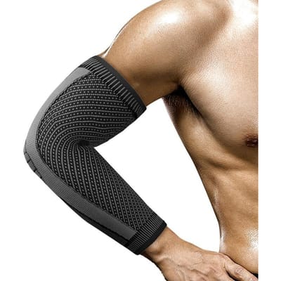 1 Stuks Elastische Elleboogsteunmouw Compressie Armband voor Sport Basketbal Tennis Golf Mannen Vrouwen XL