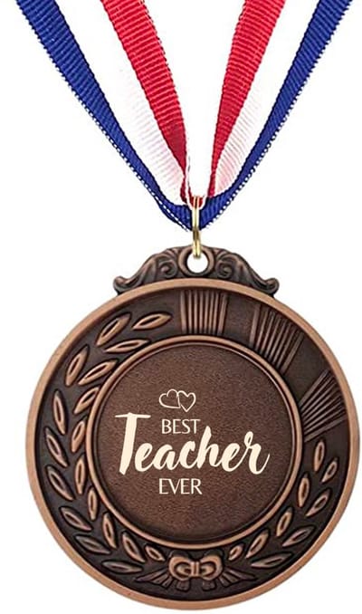 Akyol - beste leraar ooit medaille bronskleuring - Leraar - familie - cadeau