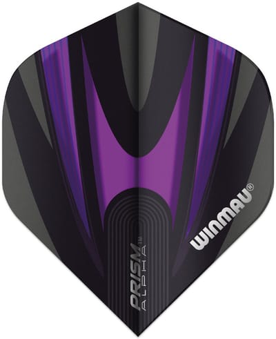 Winmau Prism Alpha Purple & Black - Dart Flights