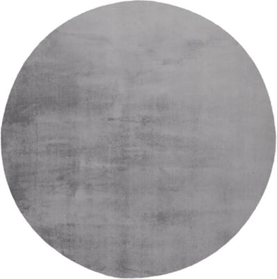 Paradise Fluffy – Zilver – Rond – Hoogpolig & Zacht – Trendy – Fluffy – Vloerkleed – Karpet – 120x120 cm rond