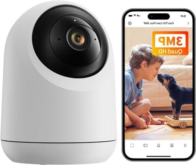 Beveiligingscamera Binnen - Wifi Camera - Huis Bewaken - AI Personenherkenning - 2K Resolutie - Wit