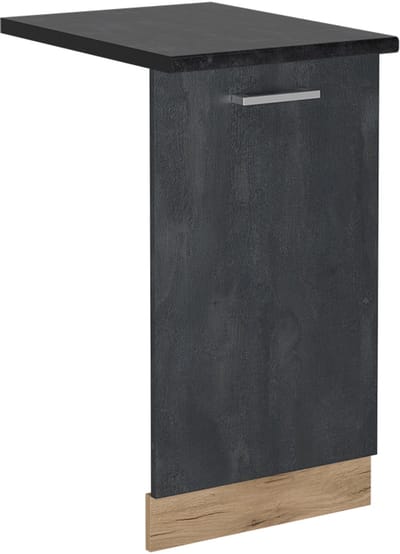 Vicco R-Line Vaatwasserfrontpaneel – 45 cm, WB Antraciet Zwart beton