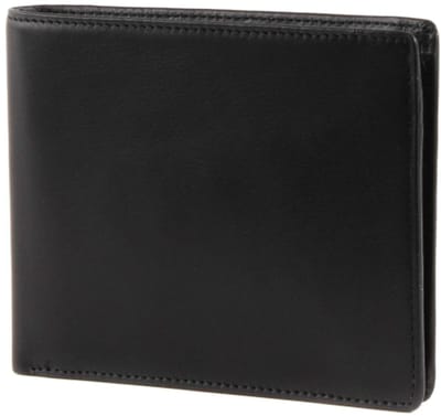 Esquire Leren Portemonnee Logo Left - Hander Wallet Black Zwart