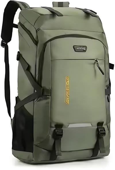 E-Shop4u® - 60L Outdoor Rugzak - Wandelrugzak Hiking Backpack - met Oxford, Ergonomisch - voor Camping - Groen