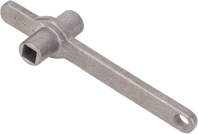 Ontluchtingssleutel - Radiator sleutel - Verwarming ontluchten - Gelegeerd staal - 5 x 5 mm - Zilverkleurig