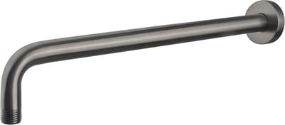 Wiesbaden UniMatch Gebogen Douchearm Muurbevestiging 45 cm - Gunmetal PVD
