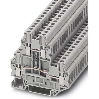 Phoenix Contact 3044814 Doorgangsserieklem 6.2 mm Schroeven Grijs 50 stuk(s)