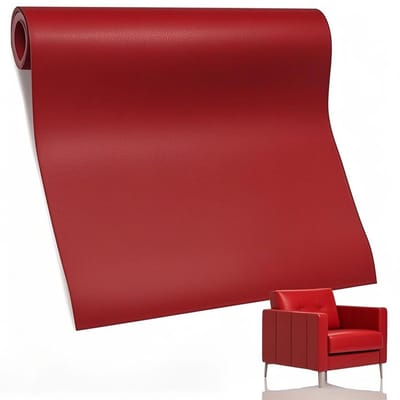 Leren Reparatie Set voor Zelfklevende Patches, Ideaal voor Sofas, Autostoelen en Kantoorstoelen (Rood)