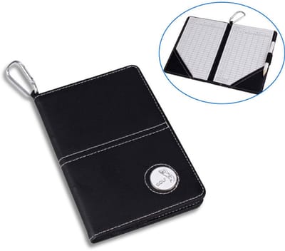 Golf Scorekaarthouder met Magnetische Marker - Scoreboek Houder & Potloodhouder - Stevige KWALITEIT - Golf Scoreboekje - Score kaart - Mapje - Golf accessoires - Cadeau