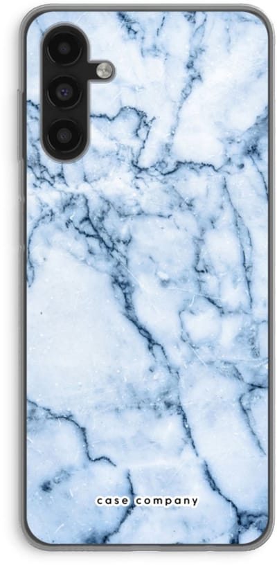 Case Company® - Hoesje geschikt voor Samsung Galaxy A13 5G hoesje - Blauw marmer - Soft Cover Telefoonhoesje - Bescherming aan alle Kanten en Schermrand