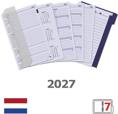 Kalpa 6327-27 150 x 95 mm Senior Planner Organizer Inzetstukken Jaardoos NL 2027