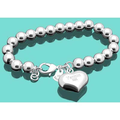 Dames 925 Sterling Zilver Armband Etnisch De Bal Hanger Kralen Armband Dames Bedel Zilveren Sieraden 20cm Ketting Massief Zilver 6mm19cmHollow gray