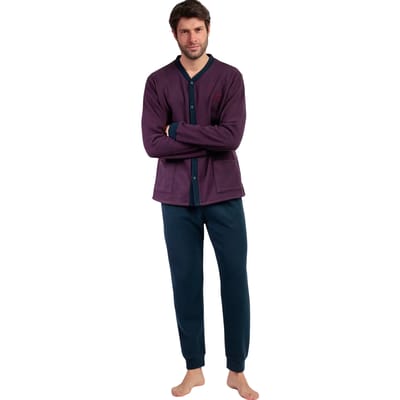 Pyjama-sets Admas Pyjama broek shirt lange mouwen Claret
