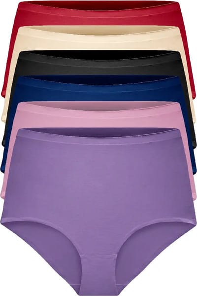 Gaubert 6-Pack Dames taille slip invisible - Onzichtbare naadloze hoge onderbroeken - Seamless - Combi / L/XL