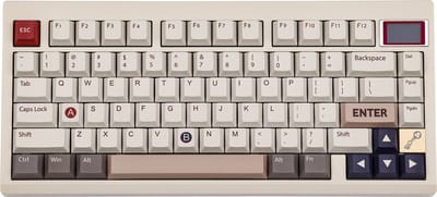 EPOMAKER TH80 Pro V2 - Wit - Mechanisch Draadloos Toetsenbord - 75% - QWERTY - Mechanical Keyboard met Mini Scherm - Wisteria Linear