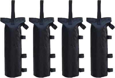 Set van 4 Gewichten voor Tentpoten, Winddichte Zandzakken van 800D Oxford Stof, 50 x 20 cm, Ideaal voor Paviljoens en Parasols
