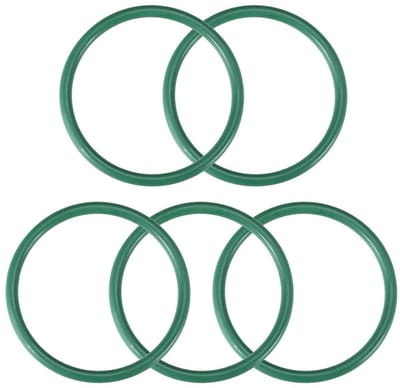 Rubberen O-ringen - Afdichtingen Set - Lekkages Voorkomen - Hoge Temperatuur Bestendig - 5 Stuks 3.5mm - Groen